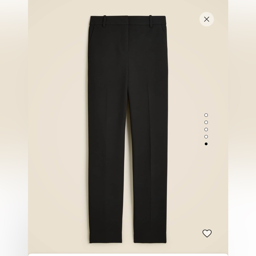NWT J.Crew | New Cameron pant in four-season stretch | Black | Size 4 - Picture 5 of 15